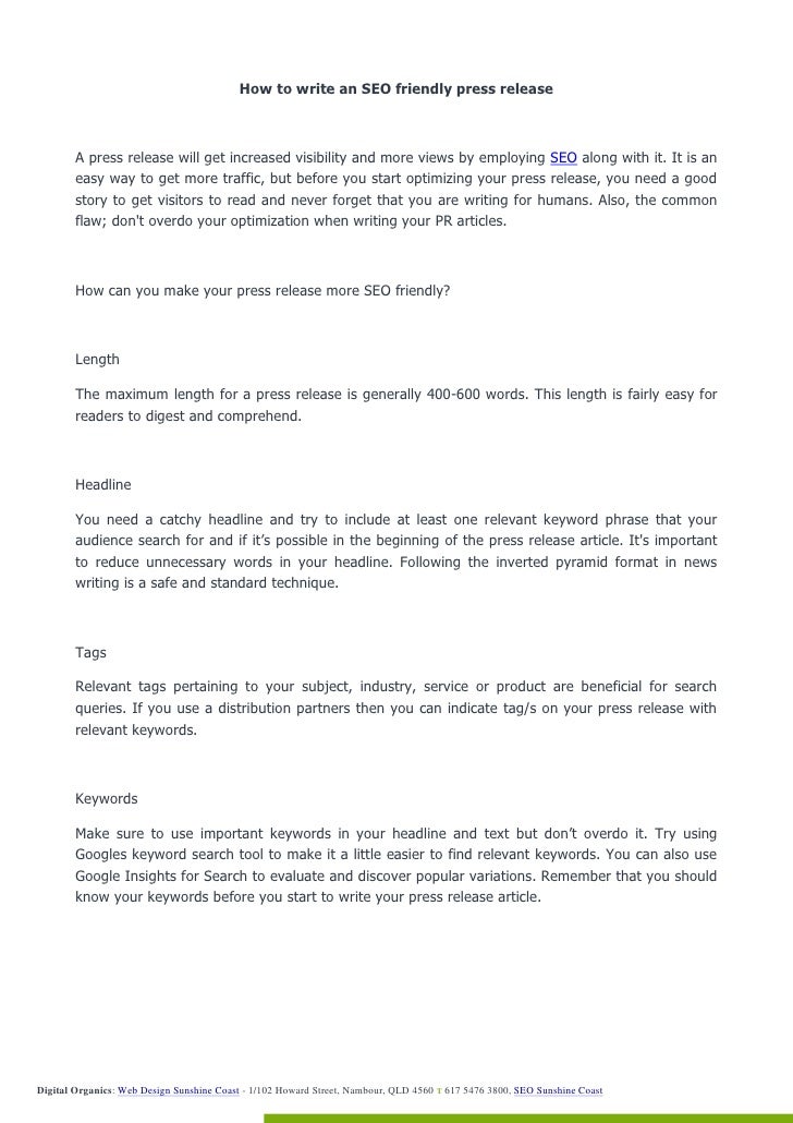 how to write a good press release headline length event promotion press release